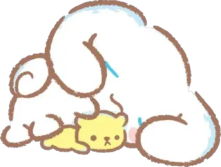 😴 95737e34 Cartone animato, Animale, Carino, Cane, Orso, Kawaii telegram sticker