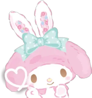 💗 ce02db49 My Melody My Melody, Sanrio, kawaii, carino, coniglio, coniglietto, cartone animato telegram sticker