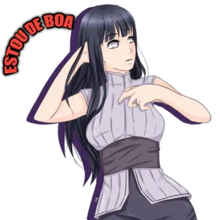 😴 b4ebd025 ESTOU DE BOA аниме, мультфильм, девушка, персонаж, женщина whatsapp sticker