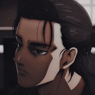 😒 33ed2f67 Eren Yeager Attack on Titan anime, mangá, eren, ataque, em, titan whatsapp sticker