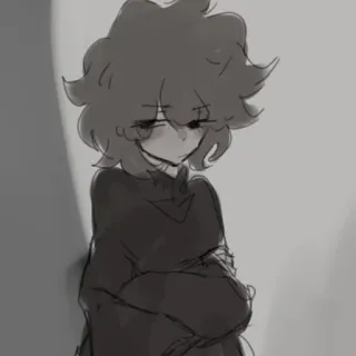 🥢 95da2fe7 เศร้า, คน, ภาพสเก็ตช์, ภาพวาด, ตัวละคร, ภาพประกอบ telegram sticker