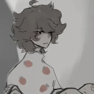 🥢 f9a69b29 ภาพเหมือน, ภาพสเก็ตช์, ภาพวาด, อนิเมะ, ตัวละคร telegram sticker