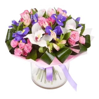 💐 e7e25aa2 bunga, buket, mawar, iris, anggrek, rangkaian bunga, hadiah, dekorasi telegram sticker