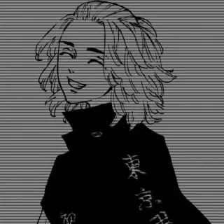 🧸 311b27d4 Mikey Tokyo Revengers 東京卍會 Anime, Tokyo Revengers, Mikey, Gangue, Personagem telegram sticker