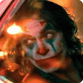 🌟 0c030735 Joker Joker, Payaso, Villano, Película, DC Comics, Crimen, Malvado telegram sticker