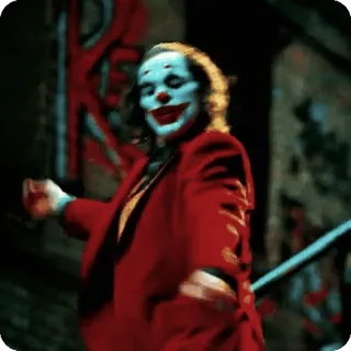 🌟 438a811f Joker Joker, Payaso, Película, Villano, Baile telegram sticker