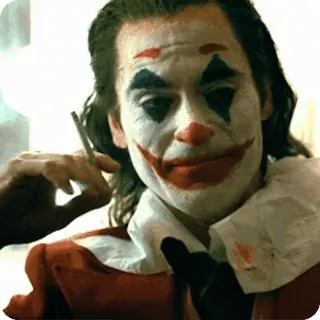 🌟 69b0275e Joker Joker, Payaso, Cigarrillo, DC Comics, Villano, Personaje de película, Fumar telegram sticker