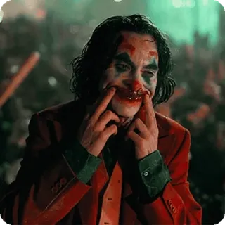 🌟 a81cdc11 Joker Joker, DC Comics, villano, payaso, crimen, Gotham, Arthur Fleck telegram sticker