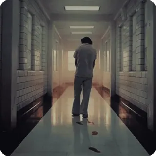 🌟 b03cbde3 hospital, sangre, violencia, pasillo, persona, aterrador, tenebroso, espeluznante telegram sticker