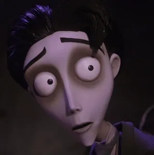 ♣ 04fa74ca Victor Van Dort Corpse Bride Victor, Corpse Bride, Tim Burton, animasi, gotik, karakter, kartun telegram sticker