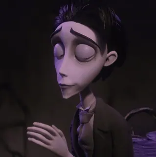 ♣ 68f8978c Victor Van Dort Corpse Bride Kartun, Animasi, Pengantin, Pernikahan, Victor, Corpse Bride telegram sticker