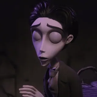 ♣ c717a823 Victor Van Dort Corpse Bride Corpse Bride, Victor Van Dort, Tim Burton, Animasi, Gothic, Pernikahan, Pengantin wanita, Pengantin pria telegram sticker