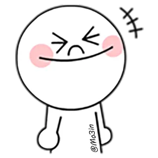 😁 f7a5d623 @Mo3in 漫画, キャラクター, 笑顔 telegram sticker