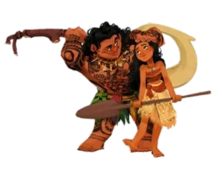 😅 535df6f4 Moana disney, filme, desenho animado, maui, oceano, ilha telegram sticker