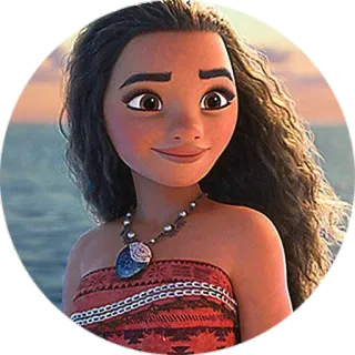 😊 8df20889 Moana disney, animado, princesa, oceano, ilha telegram sticker