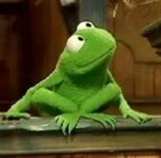 🙄 474c822b Kermit Kermit de Kikker, Muppets, kikker, groen, pop, Jim Henson telegram sticker