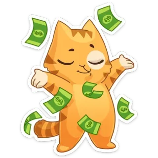 💰 c0ba7181 猫, 钱, 现金, 有钱, 成功, 金融 telegram sticker