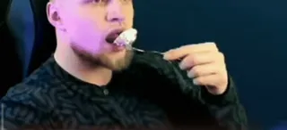 😖 a9bd34ce manger, nourriture, homme, dessert telegram sticker