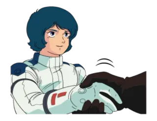 😀 1bddf522 Anime, Luar angkasa, Seragam, Gundam, Jabat tangan telegram sticker