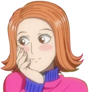 ❤ fea69dfd 女人, 卡通, 角色, 女性, 微笑 telegram sticker