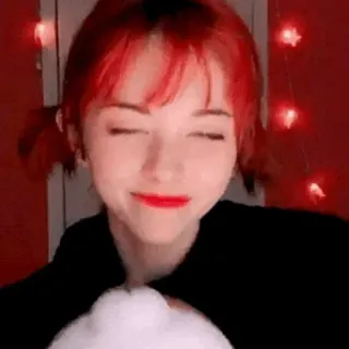 🎾 3641dd32 persona, pelo rojo, mujer, sonrisa, retrato telegram sticker