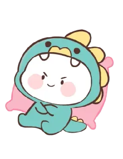 😏 be8c572f 恐龙, 可爱, 卡通, 动物 whatsapp sticker