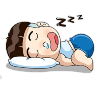 😴 e9d3680b 睡觉, 睡眠, zz, zzz, 困, 夜晚, 小睡 telegram sticker