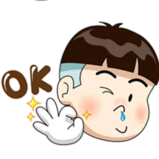 ✅ f8f91fd9 OK 好的, 同意, 赞同, 表情符号, 插图, 积极, 可爱 telegram sticker