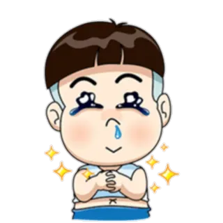 😀 ff39e674 动漫, 卡通, 哭, 开心, 可爱, 闪亮 telegram sticker