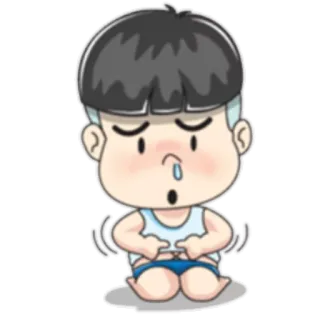 ☹ d2b36d78 卡通, 儿童, 可爱, 肚子, 搞笑, 卡哇伊 telegram sticker