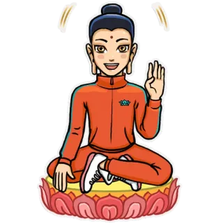 Modern Buddha telegram stickers