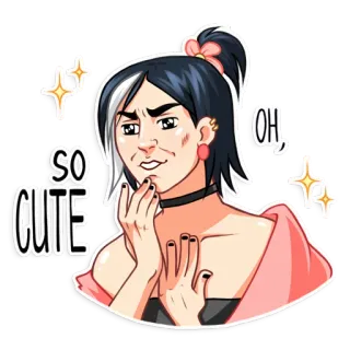 Modern Geisha telegram stickers