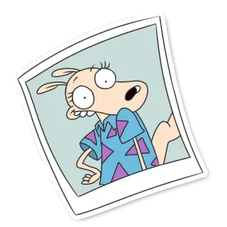 😙 a50a9d67 Rocko Rocko's Modern Life desenho animado, série de TV, anos 90, Nickelodeon, personagem, engraçado telegram sticker