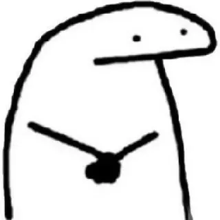 🤝 19a0cb7b FlorkOfCows florkofcows, Cartoon, Strip, Stokfiguur, Meme telegram sticker