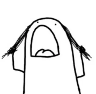 🤝 b586fd1c Meme, Tekening, Kriebel, Streepmannetje, Grappig, Uitdrukking, Cartoon telegram sticker