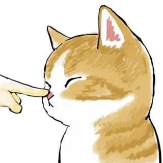 ☺️ c70c4a13 고양이, 새끼 고양이, 귀여운, 동물, 손가락, boop, 애완 동물 telegram sticker