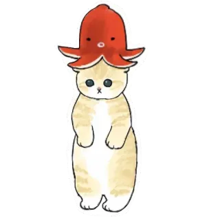 🐙 23765794 gatto, polpo, animale, carino, adesivo, animale domestico, disegno telegram sticker