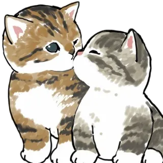 😘 2ec97ebb gatto, gattino, carino, animale, animale domestico, gatto domestico telegram sticker