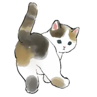 💩 4d6e4009 gatto, animale, carino, animale domestico, gattino telegram sticker