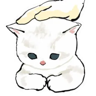 😞 a386ee45 gatto, gattino, animale domestico, animale, carino, domestico, felino, mano, amorevole telegram sticker
