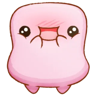 ☺️ 054be318 rosa, lindo, kawaii, dibujos animados, personaje, pegatina telegram sticker
