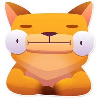 😐 1577850c собака, животное, милый, мультфильм, стикер, персонаж telegram sticker