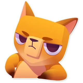 😠 1fe7de7b кот, злой, мультфильм, животное, стикер telegram sticker