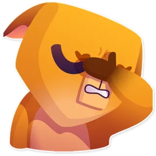 😣 5a712972 Мультфильм, Животное, Грустный, Плачущий, Эмоция, Подавленный telegram sticker