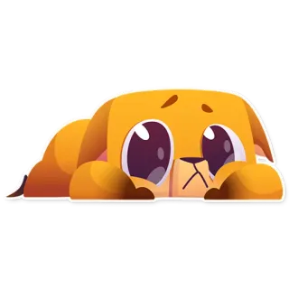 🙄 c1d1d889 собака, щенок, милый, животное, питомец, грустный, мультик telegram sticker