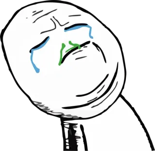 😑 32f0aa06 menangis, meme, sedih, emosional, wajah, air mata, kesal, komik telegram sticker