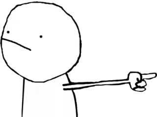 👉 62ef0e48 orang-orangan, kartun, jari tengah, gestur kasar, menyinggung, putih telegram sticker