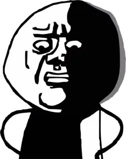 ☹️ 7ecbcae4 Y U NO Guy Meme, Meme Internet, Rage Comic, Y U NO telegram sticker