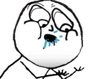 😱 c418ecbf Meme, menangis, sedih, wajah, internet, ekspresi, emosi telegram sticker