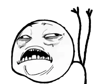 😠 fe72f88a Meme, Rage Comic, Meme internet, Muka lucu, Derp telegram sticker